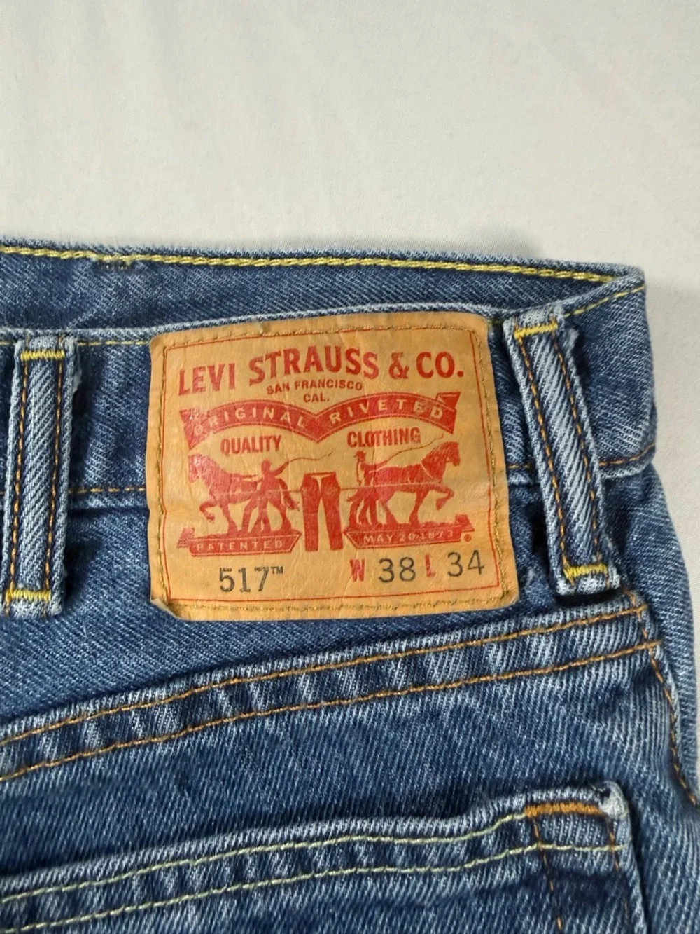 Levi’s 517 Bootcut Jeans 38x34 Fits‎ 37x34 Western Cowboy Y2K